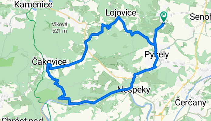 Route to Zaječice