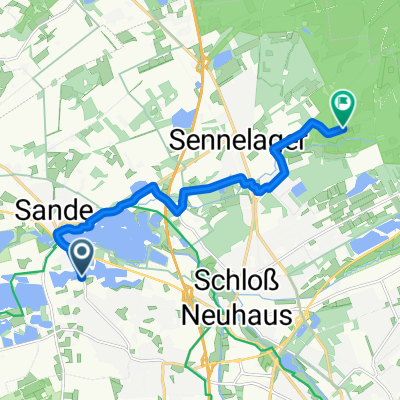 Altenginger Weg, Paderborn nach Panzerringstraße, Paderborn