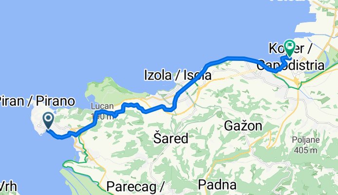 Pot pomorščakov nach Trg Brolo