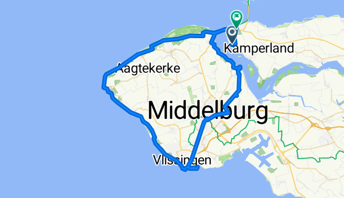 Route in Kamperland