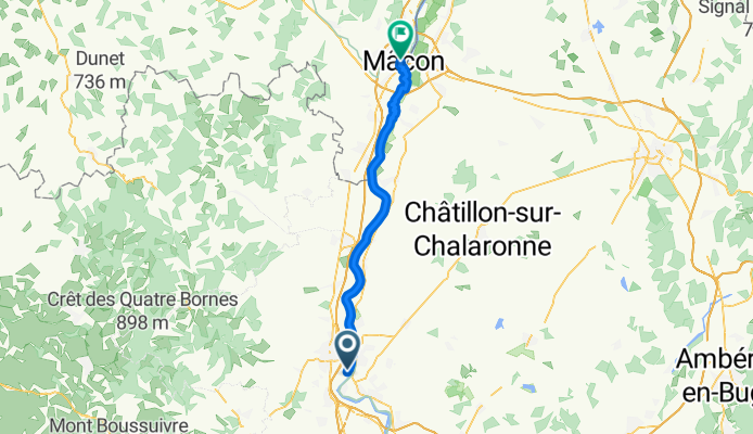 Villefranche sur saone to Macon