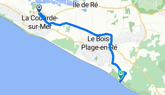 Rue de la Parée, La Couarde-sur-Mer à Le Bois-Plage-en-Ré