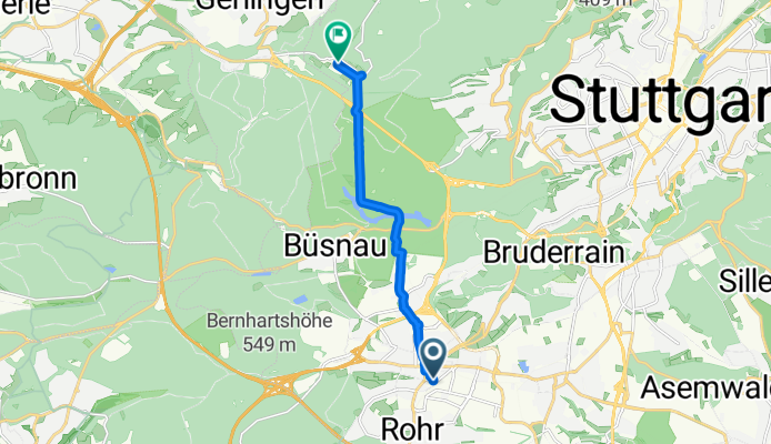 Herrenberger Straße, Stuttgart nach Solitudestraße, Stuttgart