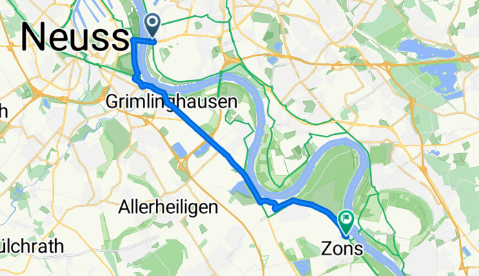 Auf der Böck, Düsseldorf nach Herrenweg, Dormagen