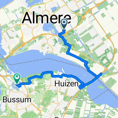 Veluwezoom, Almere naar Marktstraat, Naarden