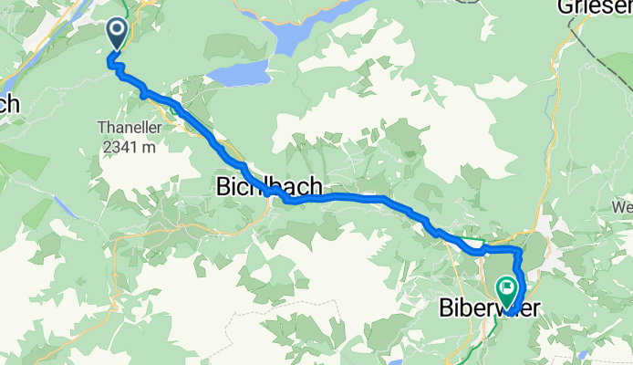Klausenstraße, Reutte nach Mühlsteig, Biberwier