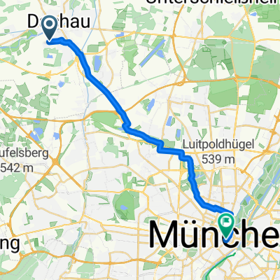 Morgensternstraße, Dachau nach Viktualienmarkt, München