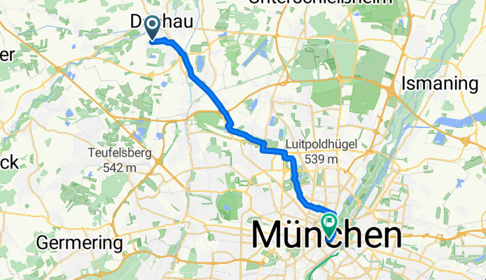Morgensternstraße, Dachau nach Viktualienmarkt, München