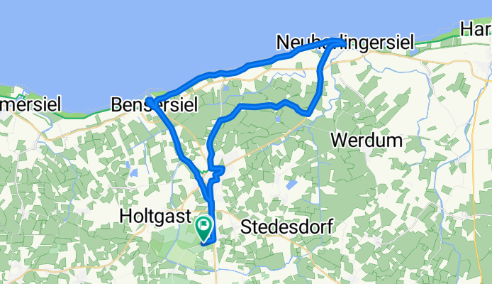 Esens - Neuharlingersiel - Bensersiel - Esens