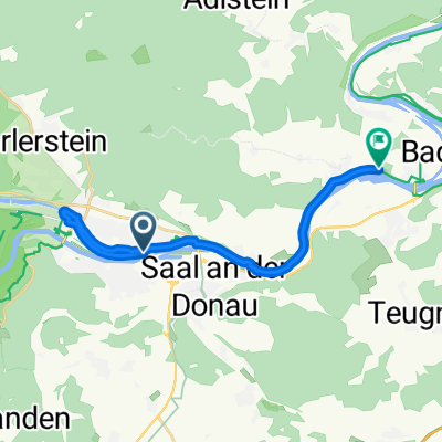 Donauradweg (D6), Kelheim nach Kanalstraße, Bad Abbach