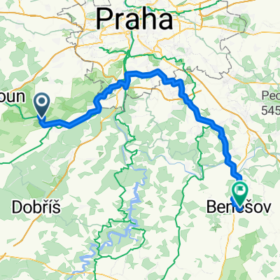 Karlštejn, Karlštejn nach Na Karlově, Benešov