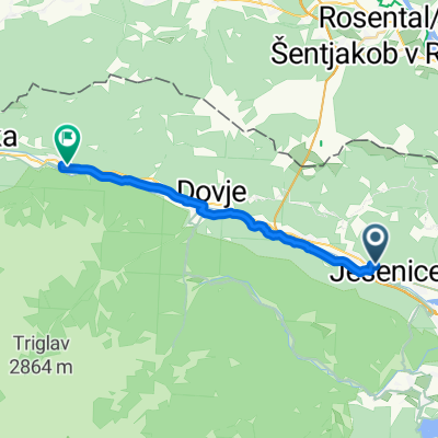 Jesenice to Kurirska pot