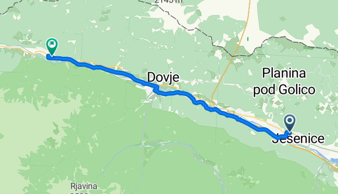 Jesenice to Kurirska pot