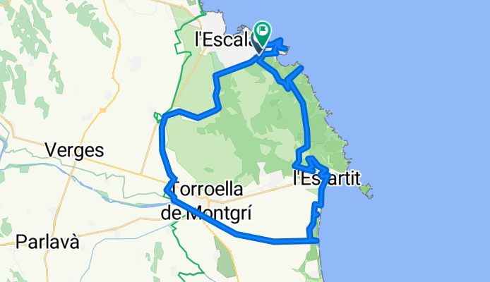 17 MONTGRÍ : L'Escala Bellcaire Ullà Ter L'Estartit Rocamaura Mirador-Punta-Ventosa Cala-Montgó Torre-Montgó Mateua