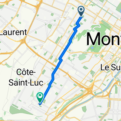 Av Bernard, Montréal à Av Fielding, Montréal
