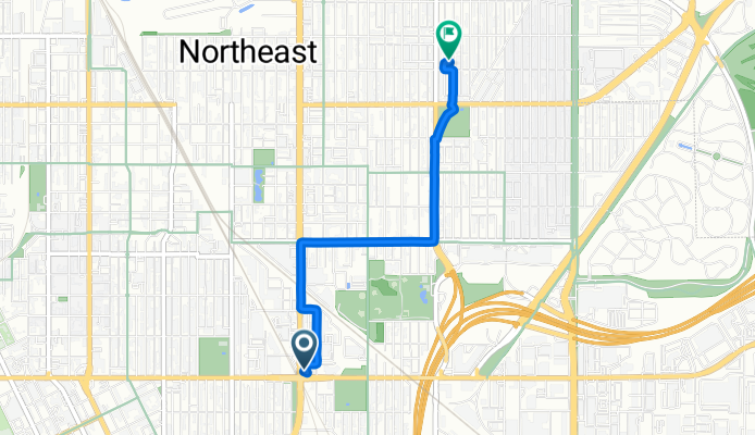 Broadway St NE, Minneapolis to NE Ulysses St, Minneapolis