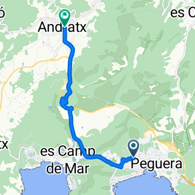 Carrer del Bosc, Calvià to Avinguda Joan Carles I, Andratx