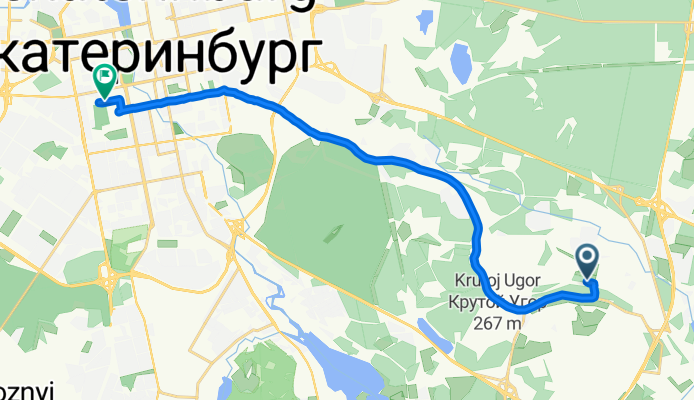 Октябрьский Район, Екатеринбург до улица Хохрякова, Екатеринбург