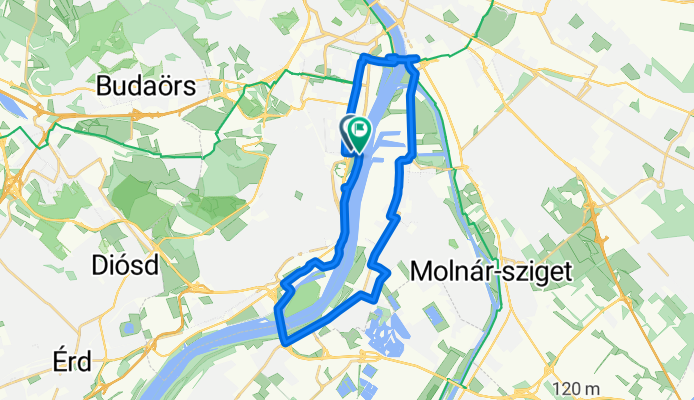 Dunaparti megálló - Kis Csepel kör