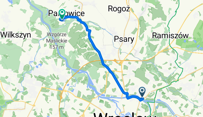 Jana Długosza , Wrocław to Odrzańska 11, Paniowice