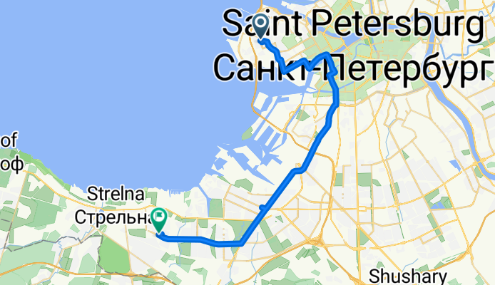 Кораблестроителей улица, Санкт-Петербург до проспект Ветеранов, Санкт-Петербург