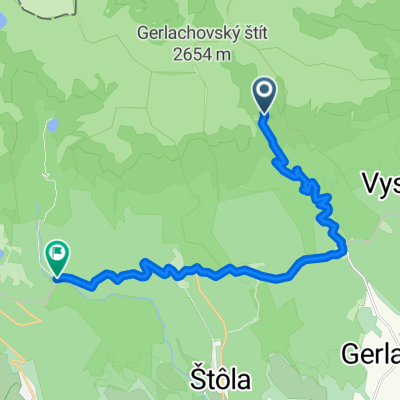 Tatranská Polianka, Wysokie Tatry do Cesta 537, Wysokie Tatry