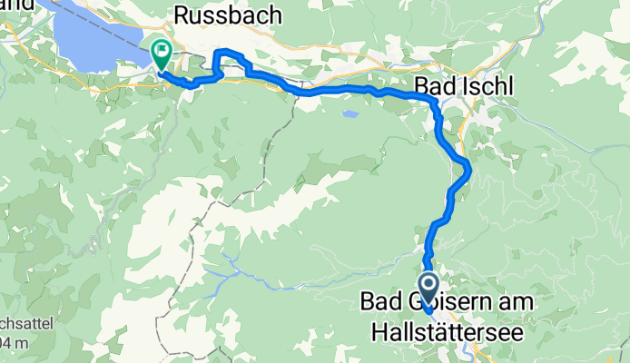 In der Brandten, Bad Goisern am Hallstättersee nach Bahnstraße, Strobl am Wolfgangsee