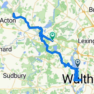 Winter St, Waltham to Concord Tpke, Concord