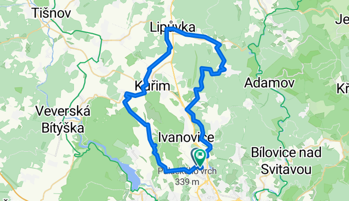 Route in Brno