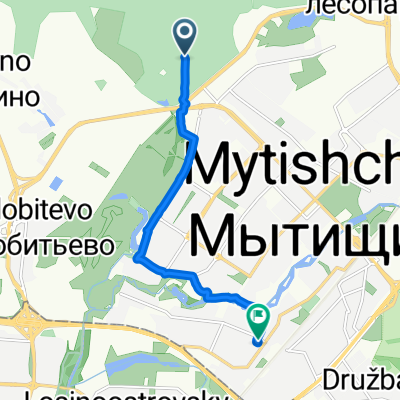 Городской Округ Мытищи до улица Веры Волошиной, Мытищи