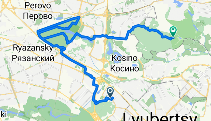 Привольная улица, Москва до Городской Округ Балашиха