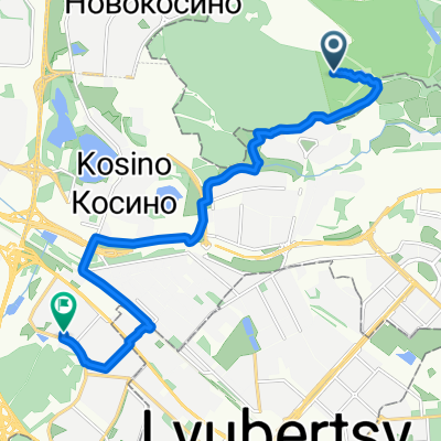 Городской Округ Балашиха до Привольная улица, Москва