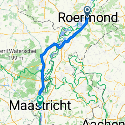 Maashaven, Roermond nach Grote Staat, Maastricht