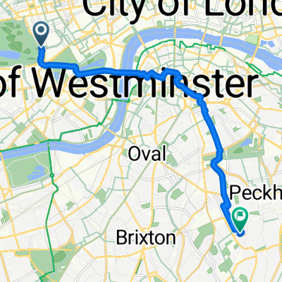 Park Lane, London to Wheatland House, London