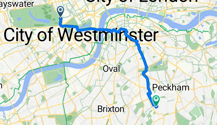 Park Lane, London to Wheatland House, London