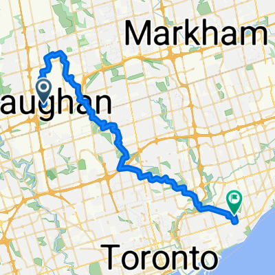 From Vaughan to Victoria Park Via BS Greenway, GRoss Lord, Earl Bales, Glendon Forest, Sunnybrook, Taylor Creek