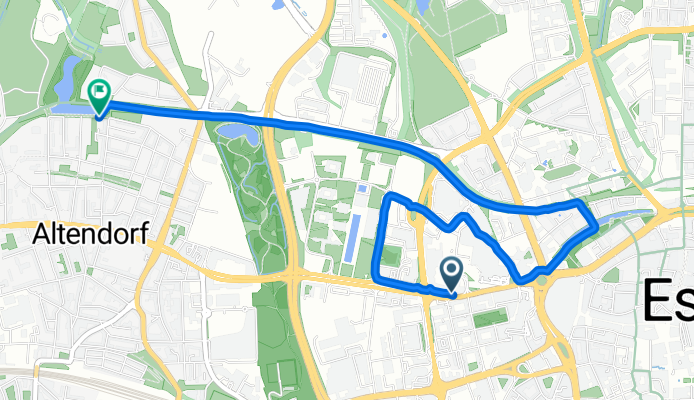 Altendorfer Straße, Essen nach Uferpromenade, Essen