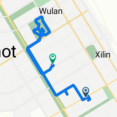 成吉思汗大街, Xilingol to 恐龙大街, Xilingol