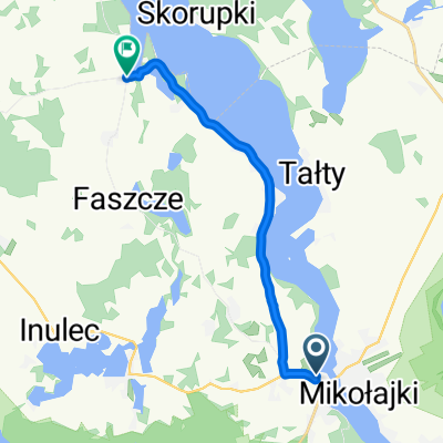 Mrągowska, Mikołajki do Jora Wielka, Mikołajki