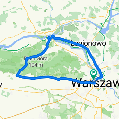 Route in Warsaw