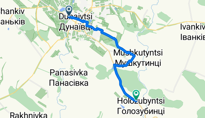 От Дунаївці до Т2303
