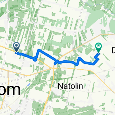 Stanisława Żółkiewskiego, Radom do Dworska, Jedlnia-Letnisko