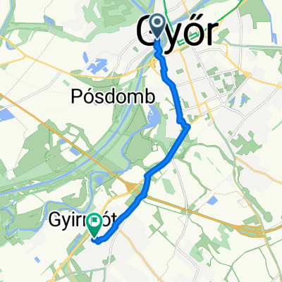 Kossuth Lajos utca, Győr - Halász Ödön utca, Győr