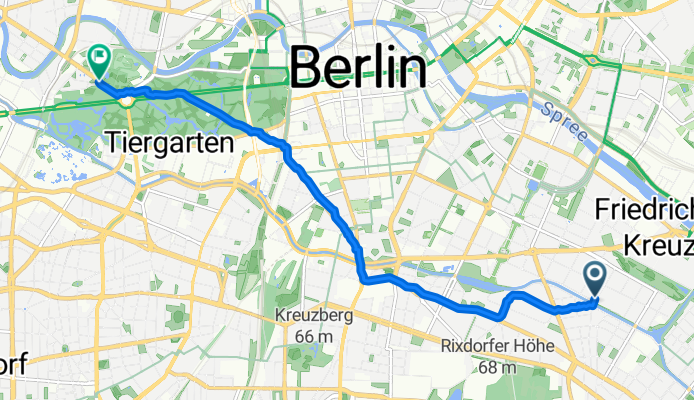 Ohlauer Straße, Berlin nach Altonaer Straße, Berlin