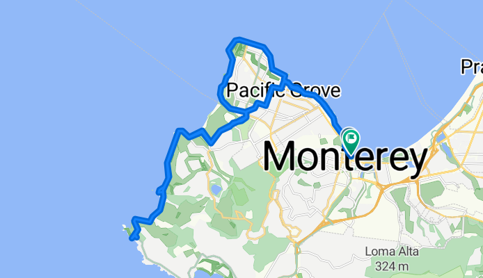 Monterey Coastal Bike Path in Monterey, Monterey to Monterey Peninsula Recreational Trail, Monterey