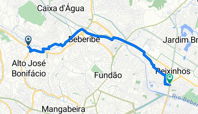 De Rua José Rebouças 960A a Avenida Antônio da Costa Azevedo