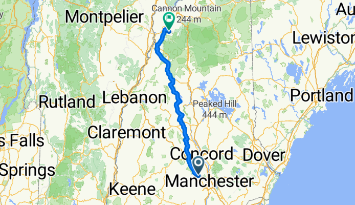 Tibbetts Hill Rd, Goffstown to Mill Brook Rd, Landaff