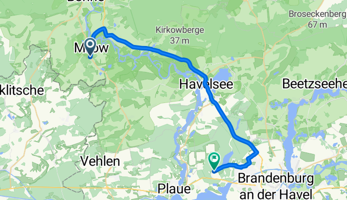 Neudessauer Straße, Milower Land nach Anton-Saefkow-Allee, Brandenburg an der Havel