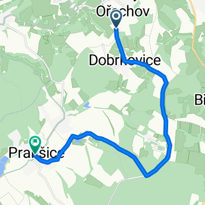 Velký Ořechov - Dobrkovice - Maršov - Prakšice