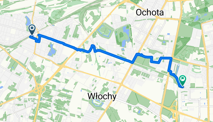 Włochy, Warszawa do Etiudy Rewolucyjnej, Warszawa